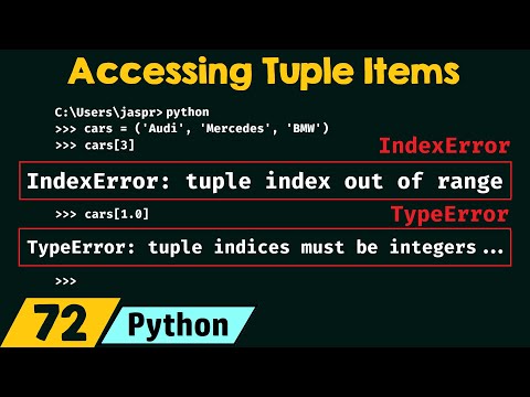 Accessing Tuple Items in Python