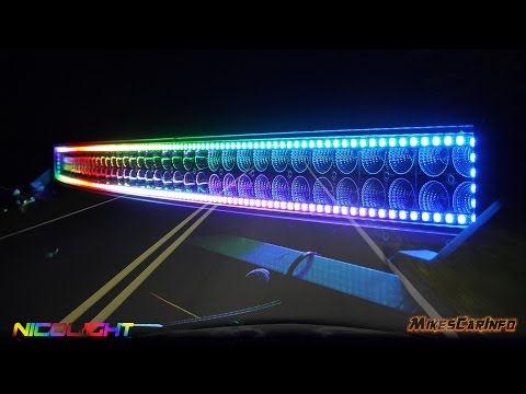 👉 NICOLIGHT Chaser LED Light Bars - Detailed Look in 4K