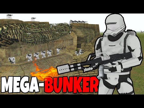 First Order Army's MEGA-BUNKER! - Men of War: Star Wars Mod Battle Simulator