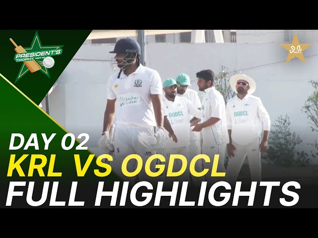 Full Highlights | KRL vs OGDCL | President Trophy | 2025-26 | Day 2 | PCB | M2Y1K Full Highlights | KRL vs OGDCL | President Trophy | 2025-26 | Day 2 | PCB | M2Y1K