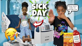 I DON'T WANT TO GET SICK 😷 THE MOVIE | KIDS SICK DAY SKIT | THE DENNIS SISTERS