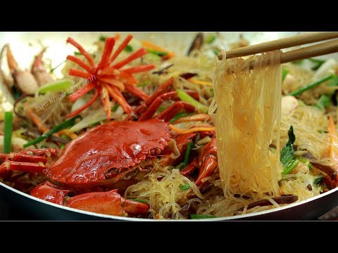 Miến xào cua