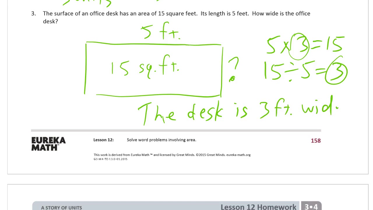 lesson 12 homework module 4 grade 3