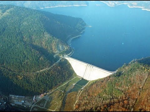 Lake Bicaz and Bicaz-Stejaru Communist-Built Dam in Romania