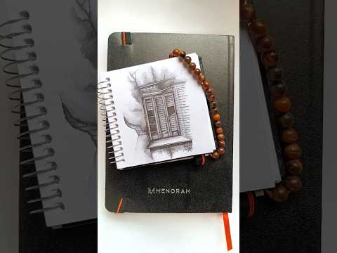 Day 18 Monochrome Painting Ink and Wash | Broken Window #art #watercolorpainting #trending #drawing