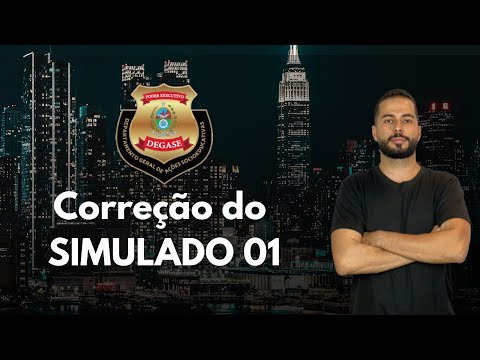 Correção do Simulado 01 - Concurso DEGASE RJ | Agente Socioeducativo | Prof. Edinael