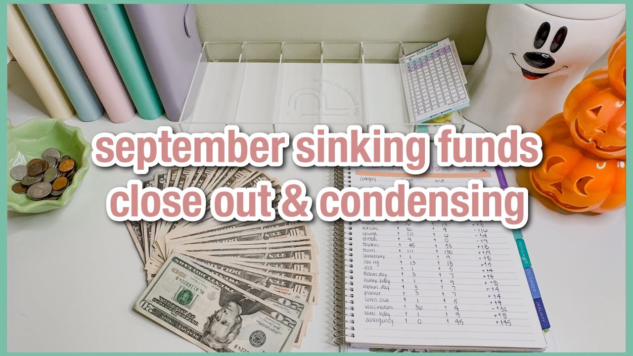 september sinking funds close out | small billo condensing/ swap | budgetwithamanda