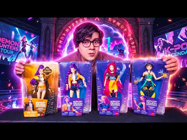 Vídeo relacionado con Figuras K-Pop De-Mon H-unters, 6 Unidades/Set Muñecas K-Pop De-Mon Hun-ters con Accesorios y Trajes, muñecas Rumi/Mira/Zoey para coleccionar y Regalar a los Fans (K)