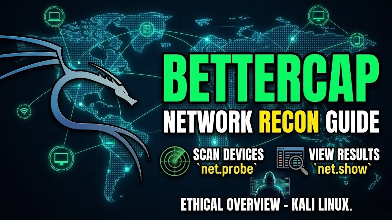 🕵️‍♂️ Bettercap in Kali Linux: The Ultimate Beginner's Guide to Network Reconnaissance!
