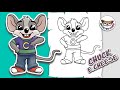 How To Draw Chuck E Cheese Drawing Tutorial