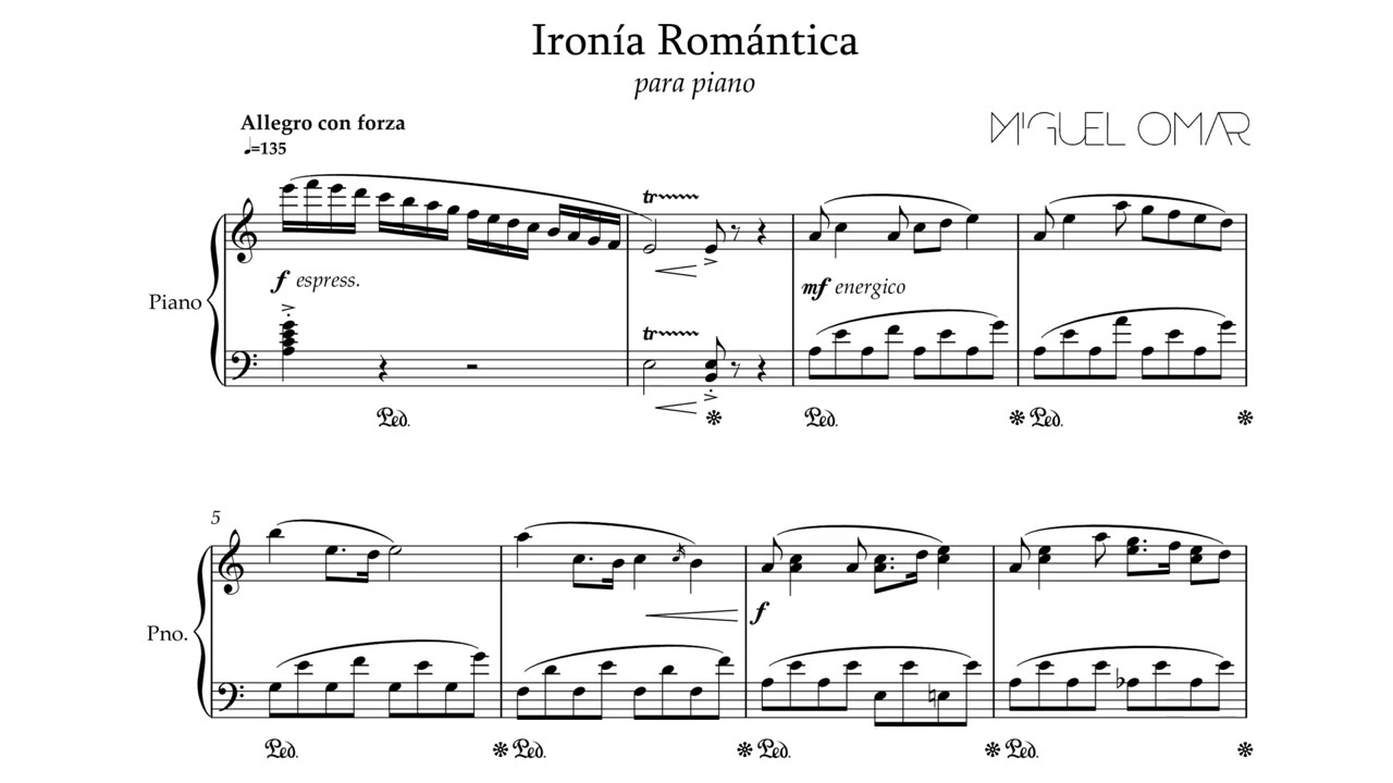 Miguel Omar - Ironía Romántica (Piano Solo)
