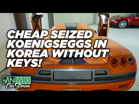 2 cheap Koenigseggs seized in Korea with no Keys!