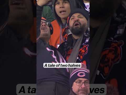Bear Fans before & After the Comeback vs. Packers 🤣 #football #nfl #playoffs #bears #chicago