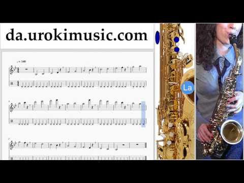 Lær At Spille Saxofon (Tenor) Miley Cyrus - Malibu Lektioner Sange Del#1 um-i246