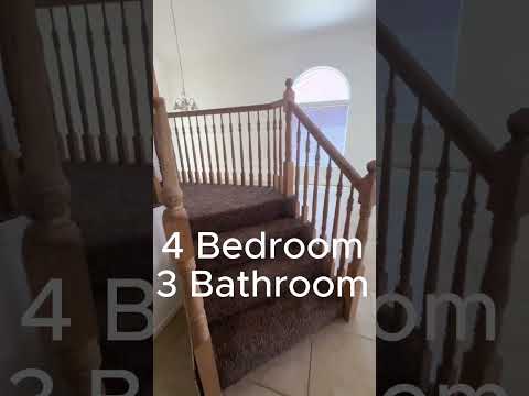 Spacious 4-Bedroom Home with Downstairs Bedroom & Brand-New Carpet property video