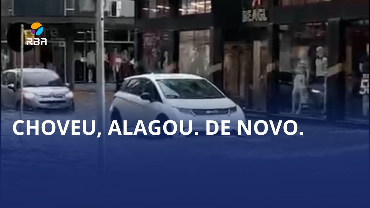 Centro de Rio do Sul volta a sofrer com alagamentos