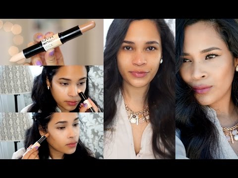 NYX Wonder Stick Demo - Natural Contour & Highlighting Talk Through - MissLizHeart