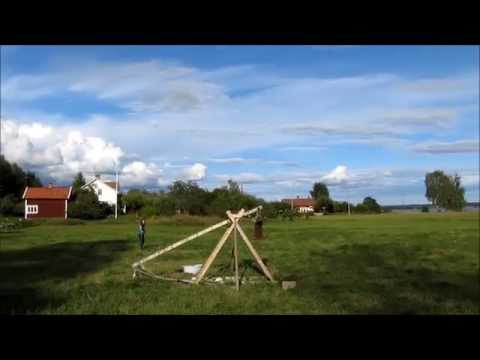 Homemade trebuchet