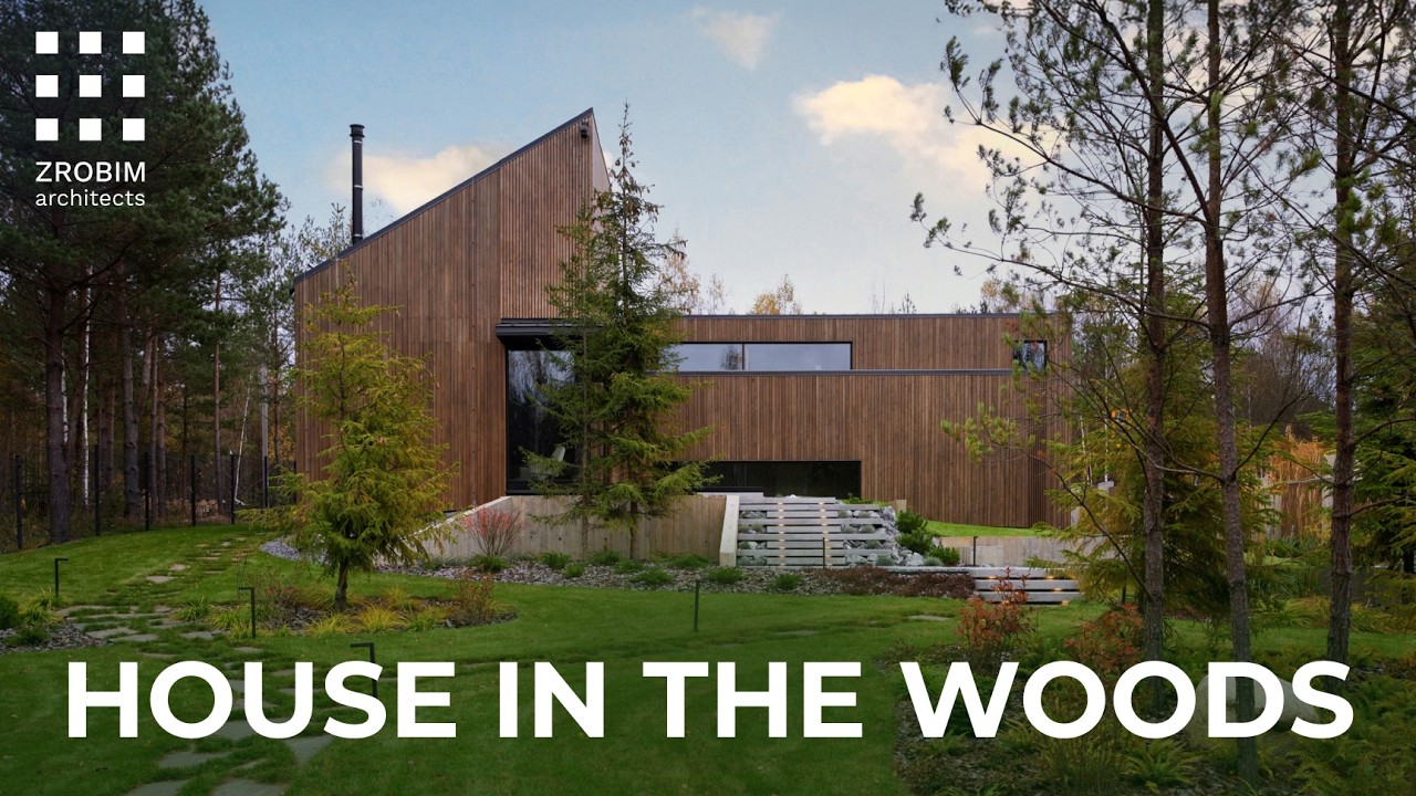 Cozy Modern House in the Woods with minimalist interior design | 1,668 ft² Home Tour