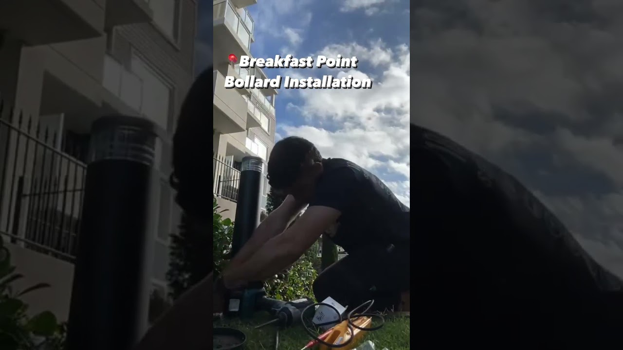 Bollard Installation at Breakfast Point, in 10 seconds! 🏎️ | Service Heroes