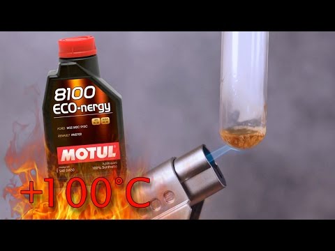 Motul 8100 Eco-nergy 5W30 How clean is engine oil? Test above 100°C