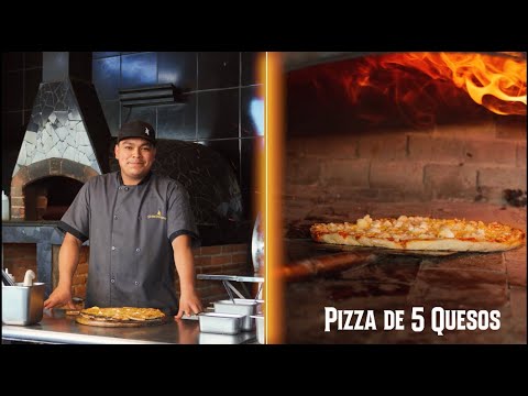 Pizza de cinco quesos al estilo hobbit