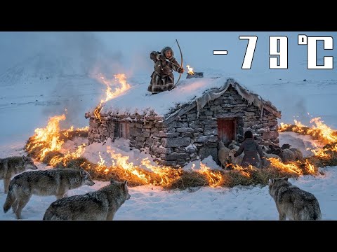 –79°C Blizzard: 90Year Old Mends a SnowMountain Stone Hut,Saves Granddaughter&Sheep from Gray Wolves