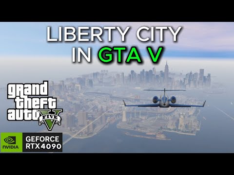 Flying to Liberty City (4090 4k) Walkthrough of Liberty City Preservation Project | No Commentary
