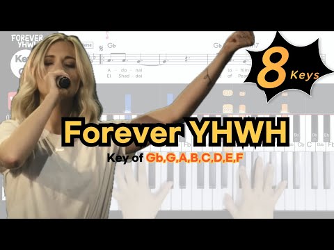 Forever YHWH -Elevation WorshipㅣKey of Gb,G,A,B,C,D,E,F | Piano coverㅣPiano Tutorials