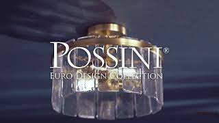 1_Watch A Video About the Possini Euro Soresi Brass and Piastra Glass 2 Light Ceiling Light