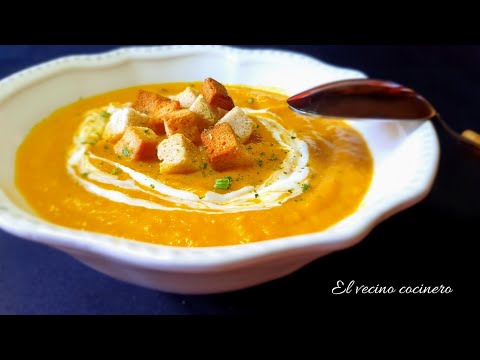 Crema de calabaza asada en airfryer: fácil y deliciosa