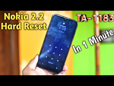 How to Hard Reset Nokia 2.2  // Nokia 2.2 hardreset in 1 minute // Nokia TA-1183 Hard reset 2023