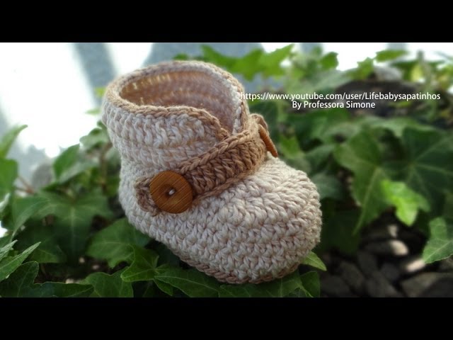 sapatinho de croche unissex passo a passo