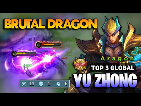 YU ZHONG Exp Lane Monster [ Yu Zhong Best Build Top Global ] By A r a g o n - Mobile Legends