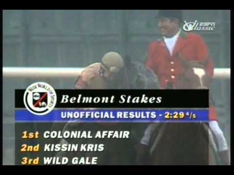 1993 Belmont Stakes - Colonial Affair & Julie Krone