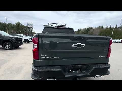 2026 Chevrolet Silverado 1500 Crew Cab Short Box 4-Wheel Drive Custom Trail Boss in Gray for sale at Boyer Chevrolet Buick GMC Bancroft in Bancroft, ON