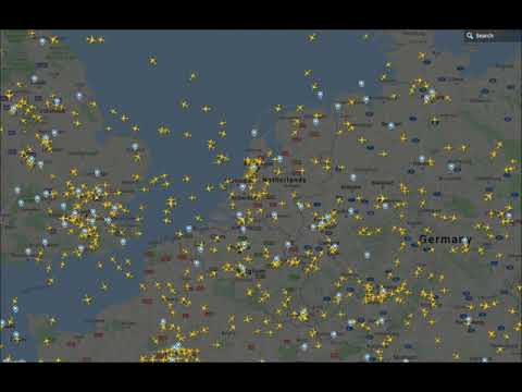 Netherlands, Germany, Belgium, London FlightRadar24