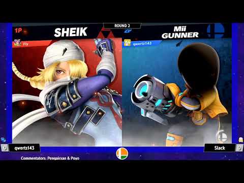 Slack (Sheik) vs qwertz143 (Mii Gunner) - SSB India April 2