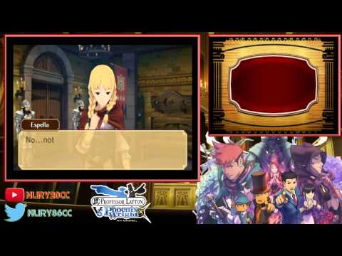 [Nurygamer] Professor layton vs Phoenix wright 4 stream(livestream) - 2 / 4