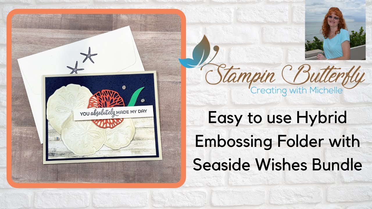 Easy to use Seaside Wishes Hybrid Embossing folder for a gorgeous Sand Dollar