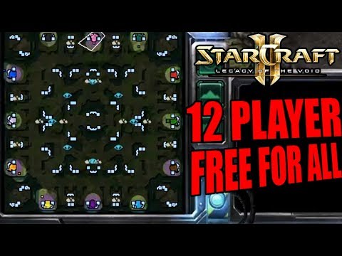 12 Player Free For All FFA Sabre Mod EPIC Starcraft 2 Multiplayer SC2