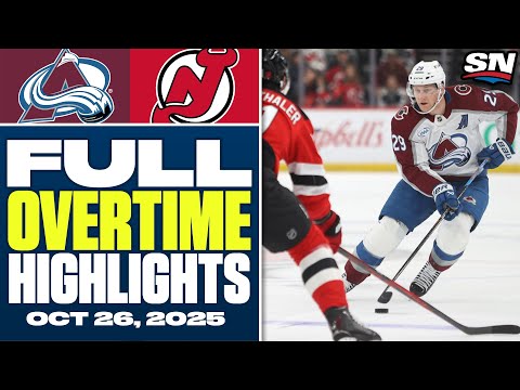 Colorado Avalanche at New Jersey Devils | FULL Overtime Highlights - Oct 26, 2025