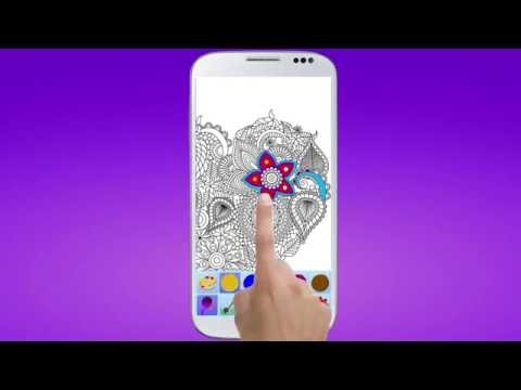 Coloring book for adults Video