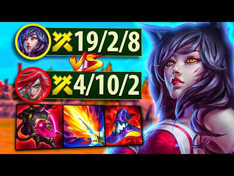 Challenger Ahri DEMOLISHES Mid Lane (hard carry)