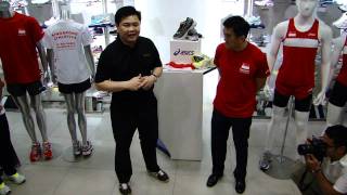 Mr. Andy Zhao & Mr. Tang Weng Fei speech - Asics and SAA ties sponsorship deal