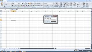 How to change Excel 2007 Cell Size