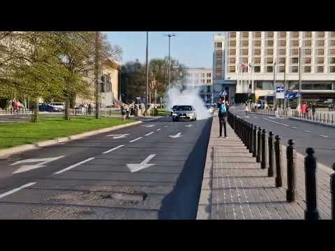 BMW M3 G80 Sedan Competition Burnout In Warsaw