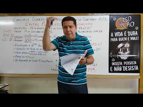 Concurso GUARDA MUNICIPAL DE FEIRA-BA 2018 - Vídeo 3 - EDITAL SERÁ RETIFICADO