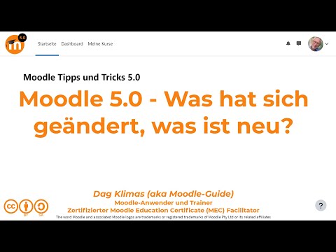 Moodle 5.0 -  Was hat sich geändert, was ist neu?