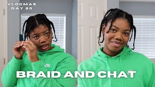 braid and chat with me: 2023 recap, money, motherhood, and mental health | vlogmas day 20